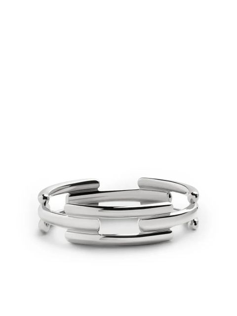 Monica Vinader Signature Link stacking ring - Silver