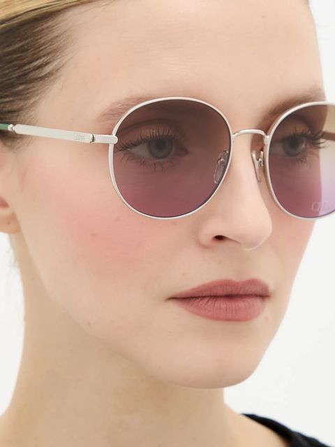 Chloé okulary przeciwsłoneczne damskie kolor srebrny CH0325S