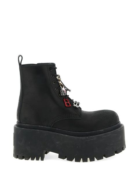 Balenciaga Strike charm-embellished ankle boots - Black - zdjęcie produktu nr 1