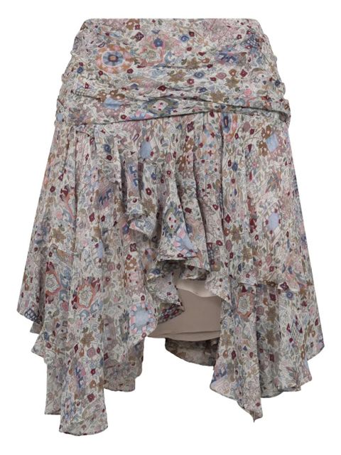 MARANT ÉTOILE ruffled asymmetric skirt - Neutrals - zdjęcie produktu nr 1