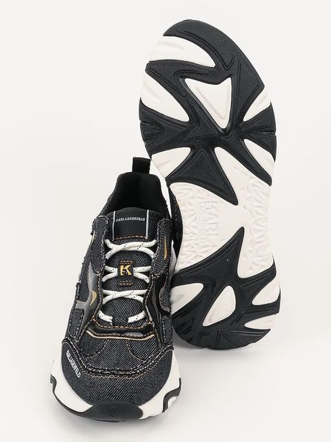 Karl Lagerfeld sneakersy skórzane BLAZE damskie kolor granatowy KL62425D