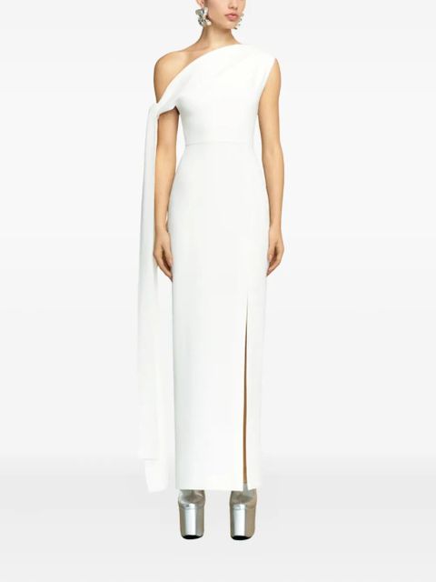Solace London Irina one-shoulder draped maxi dress - White - zdjęcie produktu nr 2