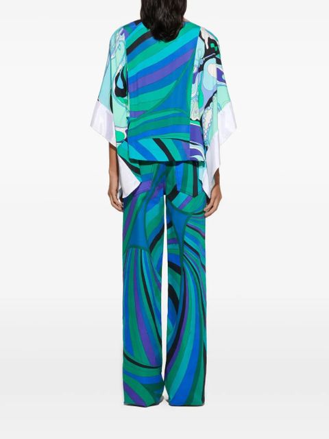 PUCCI Iride-patterned trousers - Green