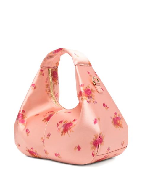 GANNI floral-print tote bag - Orange