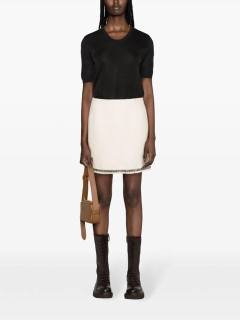 Moncler logo-patch short-sleeve jumper - Black - zdjęcie produktu nr 2