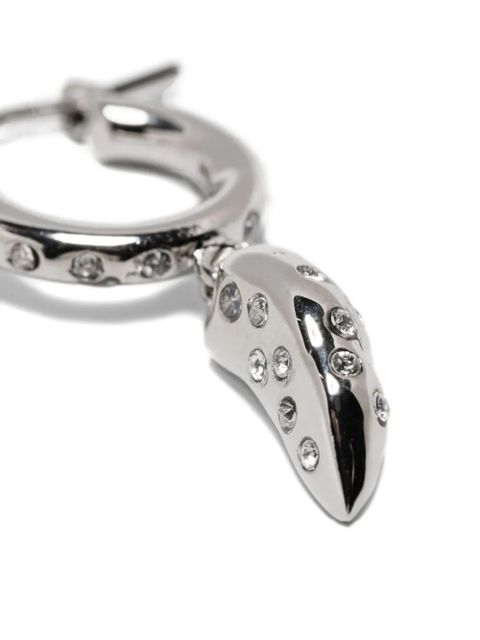 Marni crystal-embellished hoop earrings - Silver