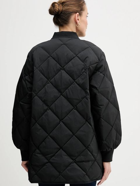 Calvin Klein Jeans kurtka puchowa kolor czarny przejściowa oversize LV147E518G