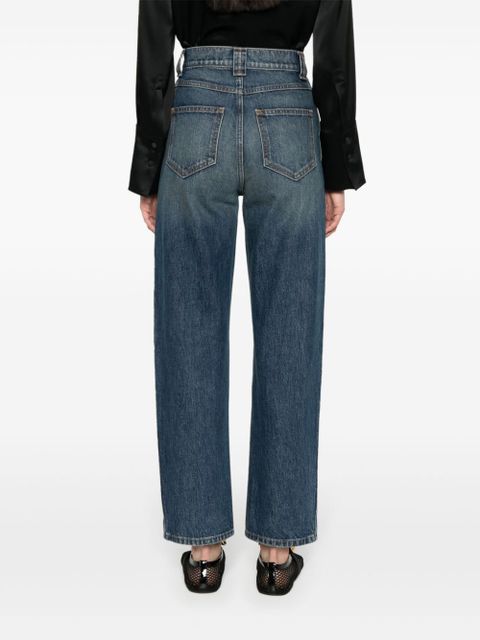 KHAITE high-waisted straight-leg jeans - Blue