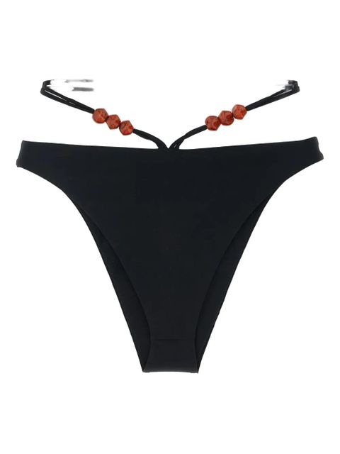 Magda Butrym bead-detail bikini bottoms - Black