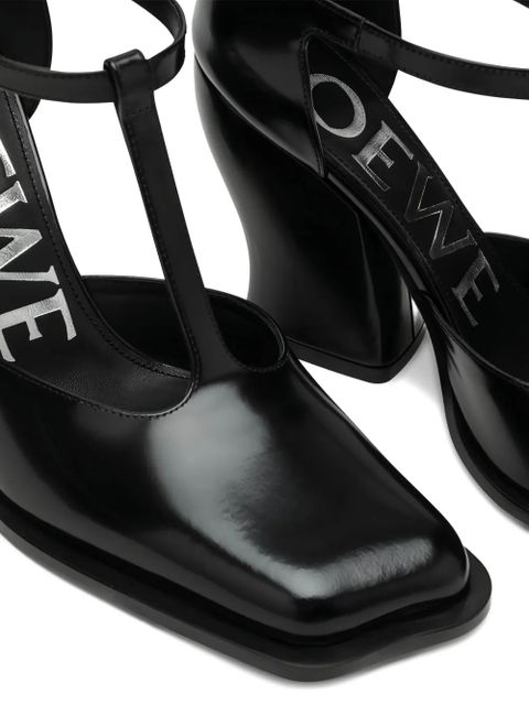 LOEWE 90mm T-strap square-toe pumps - Black