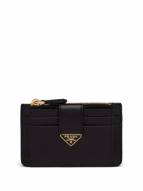 Prada logo-plaque zip-fastening purse - Black - zdjęcie produktu nr 1