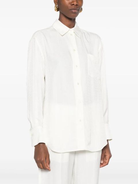 Victoria Beckham monogram shirt - White