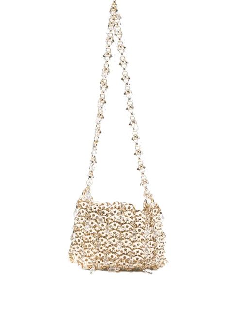 Rabanne crystal embellished chain shoulder bag - Gold - zdjęcie produktu nr 1