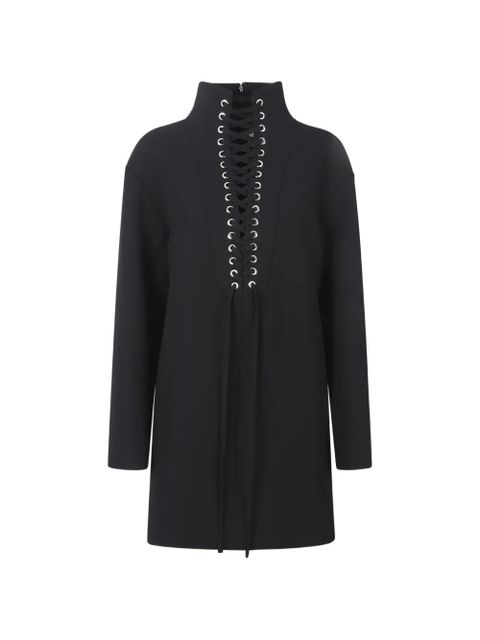 KHAITE lace-up high-neck lee dress - Black - zdjęcie produktu nr 1