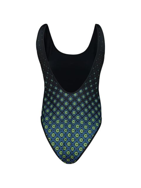 Casablanca monogram-printed swimsuit - Black - zdjęcie produktu nr 2