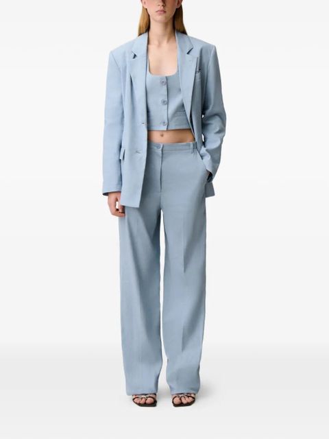 Claudie Pierlot button straight trousers - Blue - zdjęcie produktu nr 2