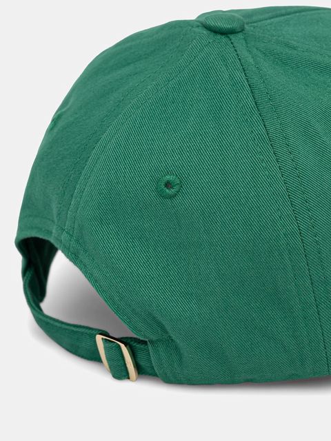 Tommy Hilfiger czapka z daszkiem bawełniana kolor zielony z aplikacją AW0AW17631 - zdjęcie produktu nr 2