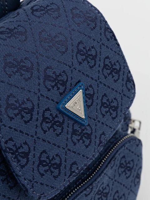 Guess plecak damski kolor granatowy mały wzorzysty V5GZ05 WH492