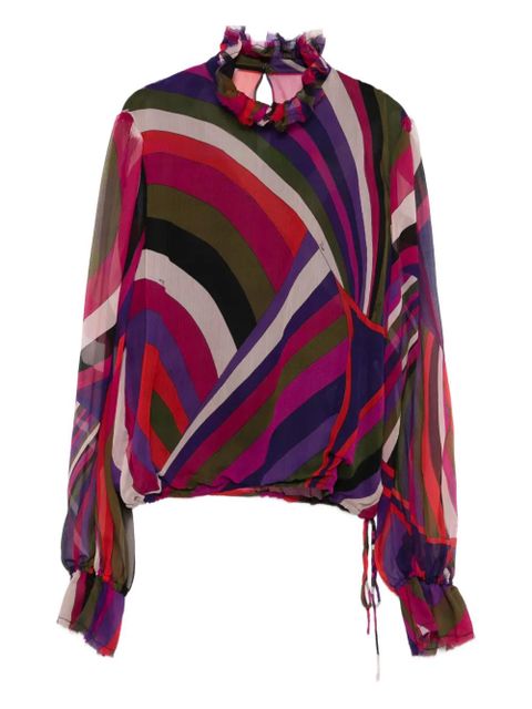 PUCCI abstract-print blouse - Pink - zdjęcie produktu nr 1
