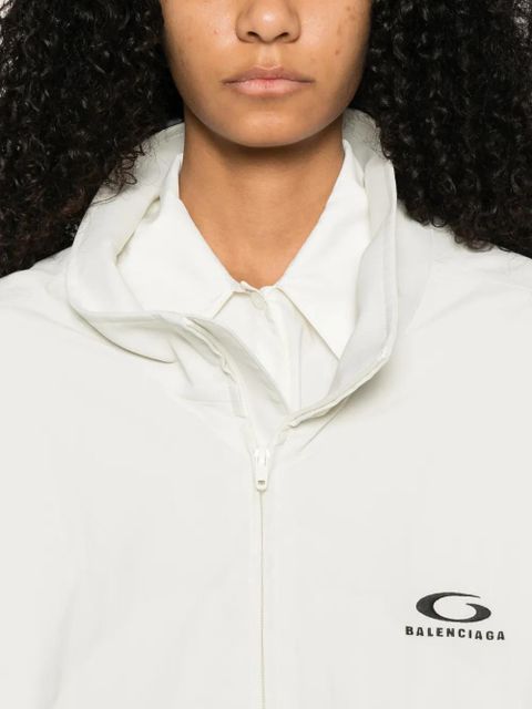 Balenciaga logo zip jacket - Neutrals