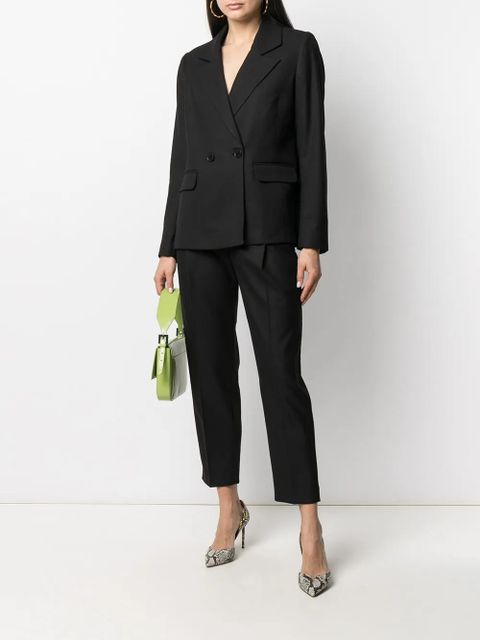 ANINE BING Becky double-breasted blazer - Black