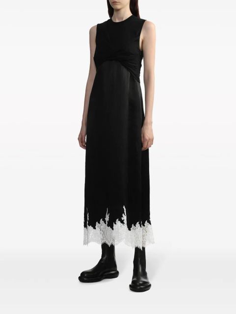 3.1 Phillip Lim draped cotton midi-dress - Black