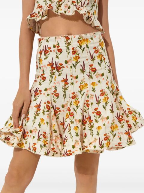 Agua By Agua Bendita Cerezo Clementina mini skirt - Neutrals