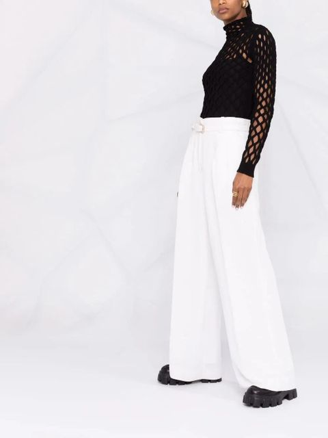 Valentino Garavani net knitted top - Black