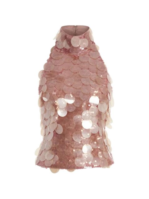 16Arlington Ula sequin halterneck top - Pink - zdjęcie produktu nr 1
