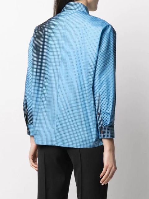 Prada digital-print logo shirt - Blue