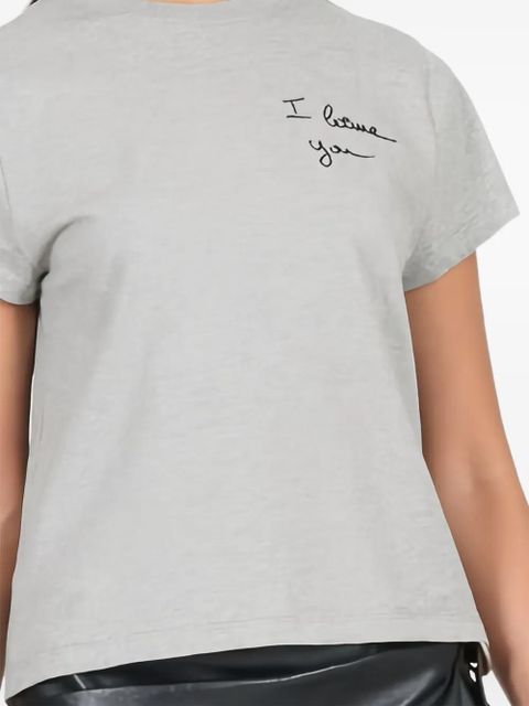 LOEWE embroidered short-sleeved t-shirt - Grey - zdjęcie produktu nr 2