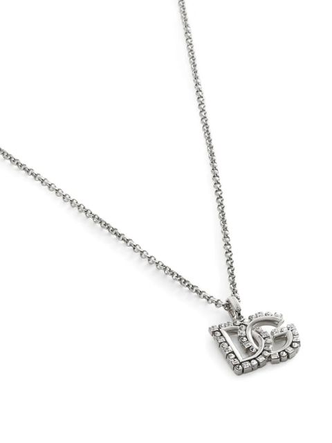 Dolce & Gabbana logo-pendant necklace - Silver - zdjęcie produktu nr 2