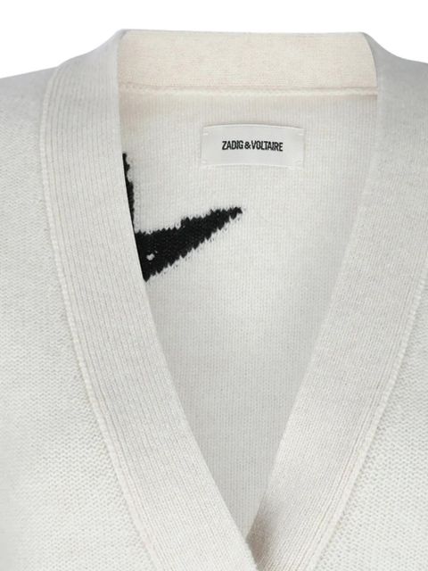 Zadig&Voltaire star button cardigan - White