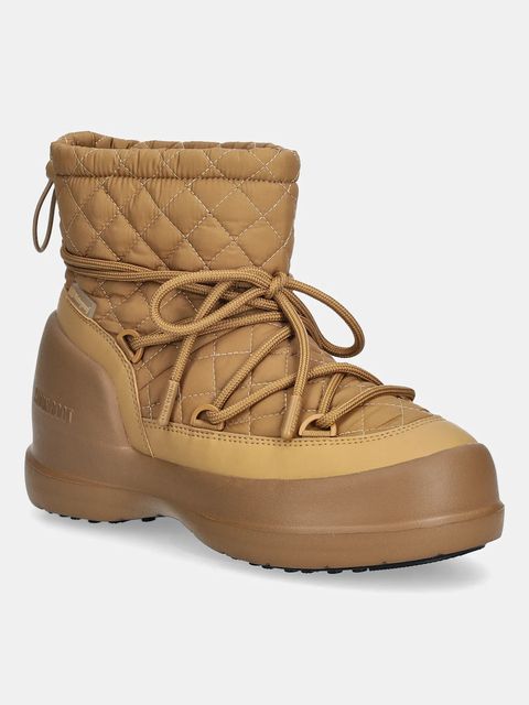 Moon Boot śniegowce MB MEZZALUNA QUILTED MID WP kolor brązowy 80D2500020 L003 - zdjęcie produktu nr 1