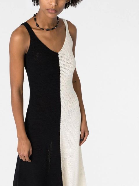 ZIMMERMANN Clover colour-block crochet dress - Black