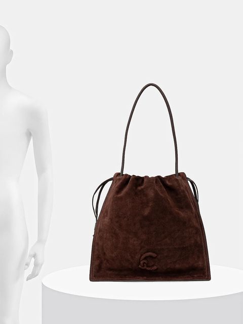 Coccinelle torebka zamszowa COCCINELLEDULSE SUEDE kolor brązowy E1 SS6 11 01 01