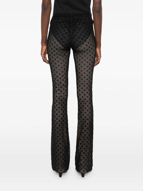 MISBHV logo-pattern trousers - Black