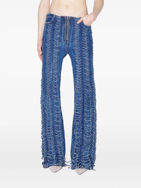 Jean Paul Gaultier The Lace-Up jeans - Blue - zdjęcie produktu nr 1