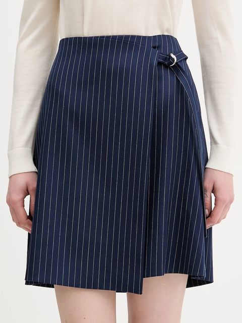 HUGO spódnica Rabisu kolor granatowy mini prosta 50554460 - zdjęcie produktu nr 1