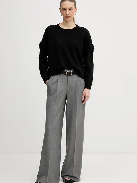 United Colors of Benetton sweter z dodatkiem wełny damski kolor czarny 191VD10EZ