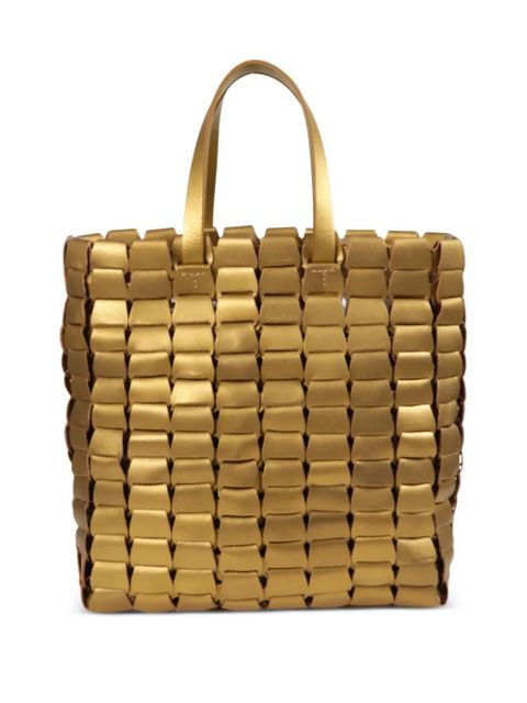 DRAGON DIFFUSION Link woven tote bag - Gold - zdjęcie produktu nr 1