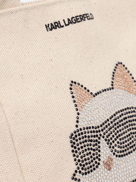 Karl Lagerfeld torebka IKON kolor beżowy A2W50044