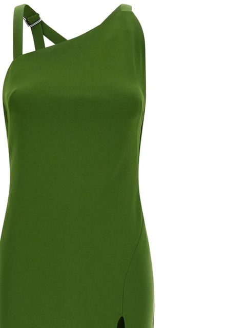 The Attico asymmetric strap maxi dress - Green