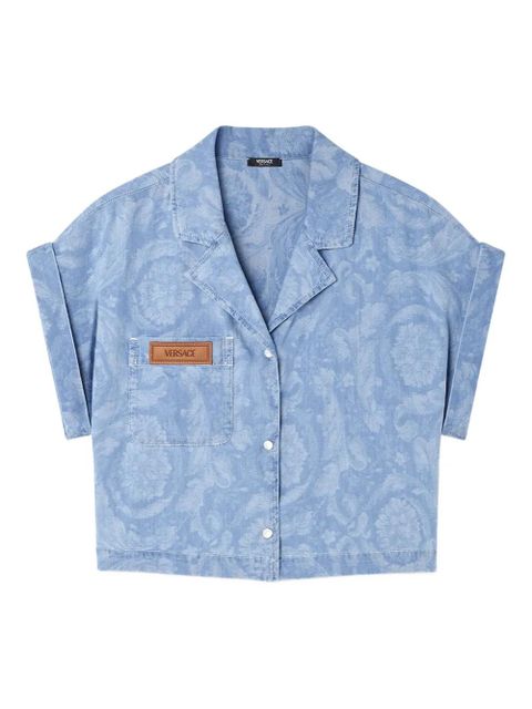 Versace Barocco-print shirt - Blue - zdjęcie produktu nr 1