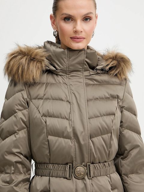 Guess kurtka puchowa MARINA kolor beżowy W5BL29 W2802