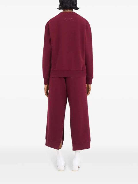 MM6 Maison Margiela numbers motif-print sweatshirt - Red