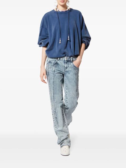 MARANT ÉTOILE Sauria embroidered sweatshirt - Blue