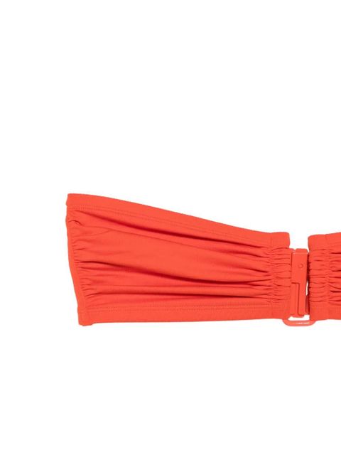 ERES ruched buckled bikini - Orange
