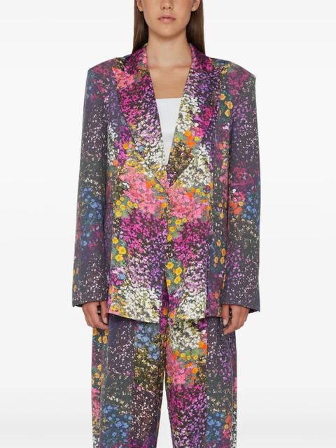 ROTATE BIRGER CHRISTENSEN floral-print blazer - Purple