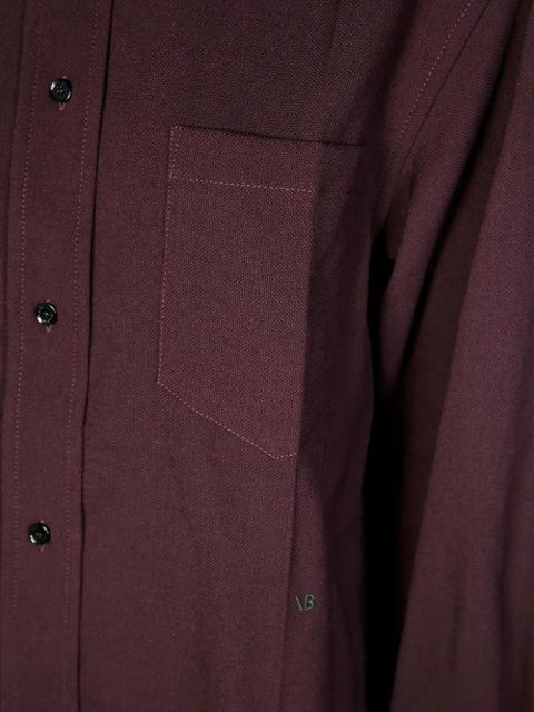 Victoria Beckham buttoned long-sleeves shirt - Red